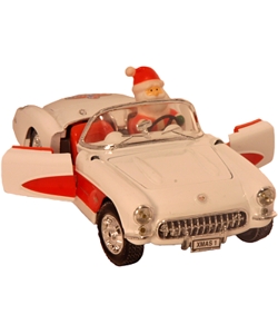 1957 Corvette Convertible with Santa