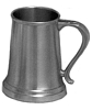 Pewter Tankard Glass Bottom