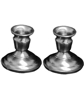 Pewter Candlesticks Weighted