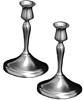 Pewter Tall Taper